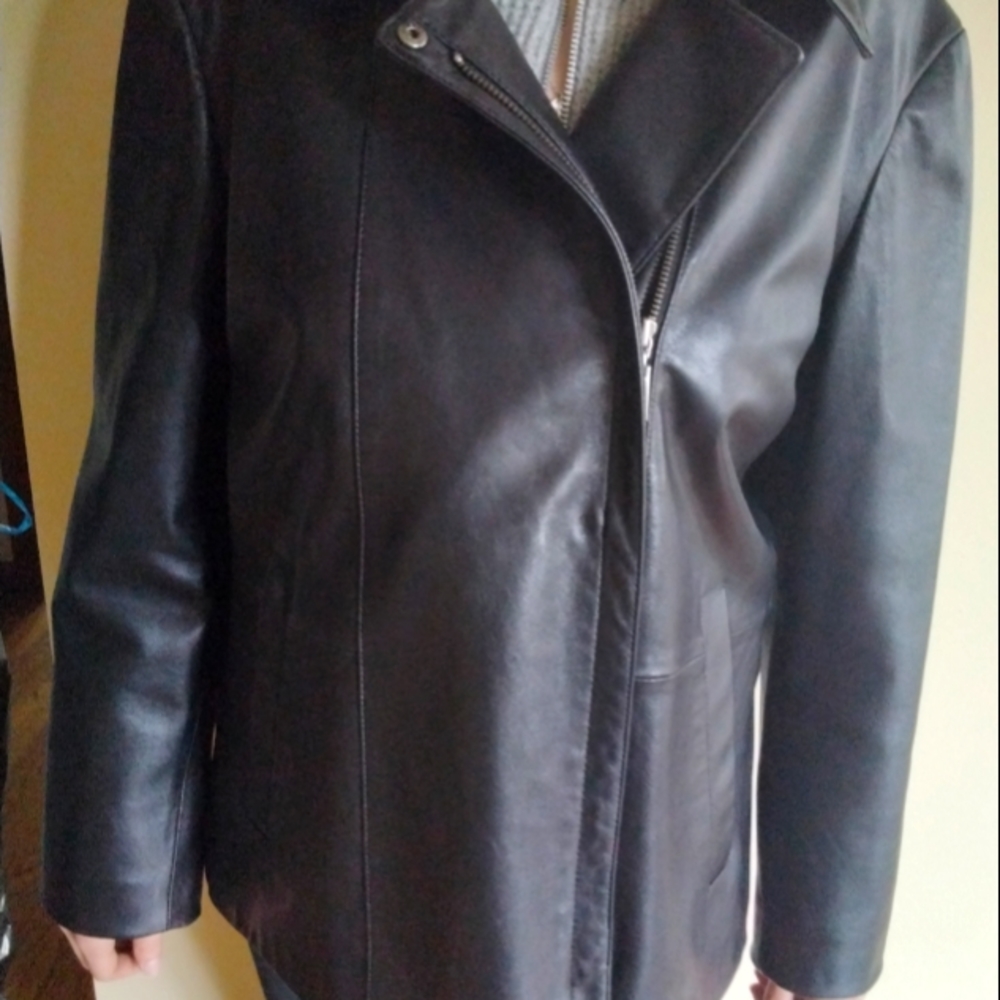 Leather (like butter) jacket from famous leather maker Cole Haan.